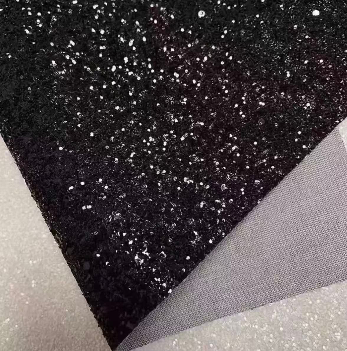 Glitter Ironing Cloth — Black