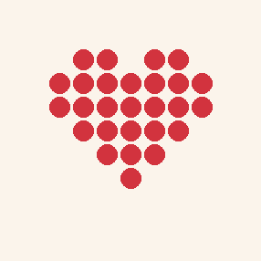 Heart bead pattern